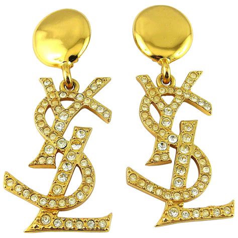 ysl earring logo|ysl lipstick earrings.